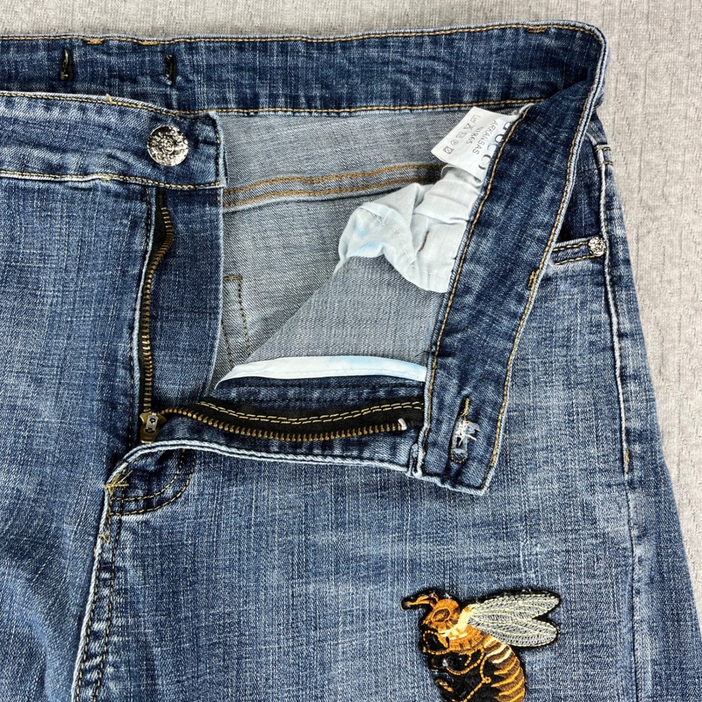 Vintage Gucci Arkansas Jeans Women 36/33X29 Blue medium wash Made in Italy - Picture 11 of 13
